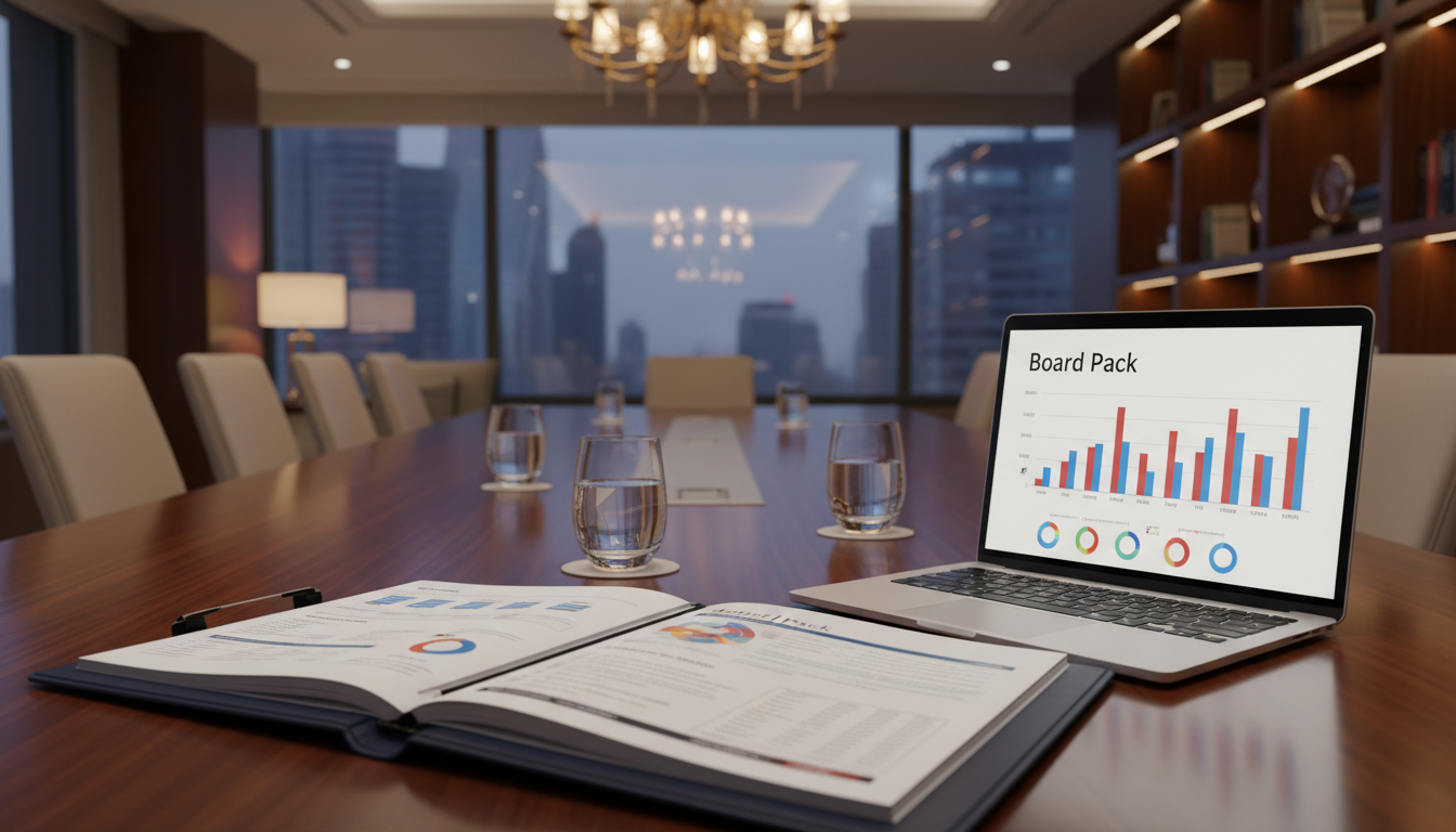 Board Pack Preparation and Presentation at Board Meetings